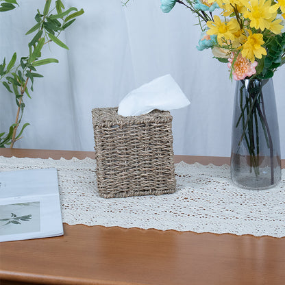 Handgewebte Seegras-Tissuebox